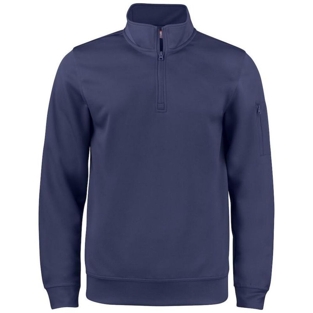 Clique Unisex Adult Basic Active Quarter Zip Sweatshirt / Dark Navy